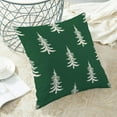 thumbnail image 4 of Christmas Pillow Covers 20x20 Inch Set of 2 Sage Green Cream Christmas Tree Decor Throw Pillows Winter Xmas Holiday Outdoor Cushion Cases for Couch Bed Decorations, 4 of 6