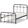 thumbnail image 4 of Baxton Studio Mandy Twin Metal Spindle Bed in Black, 4 of 7