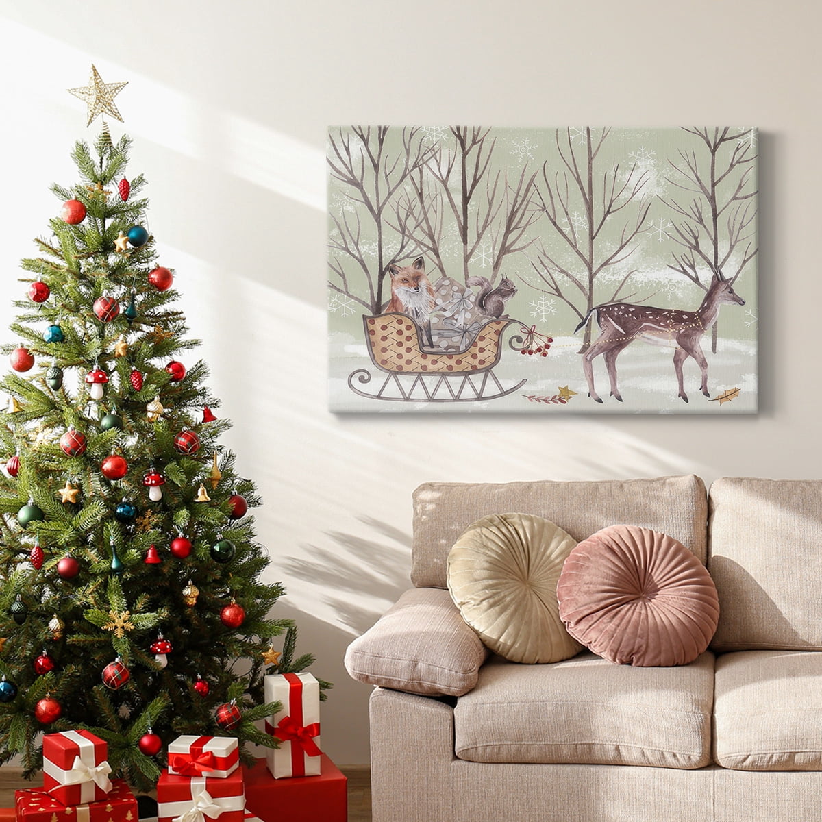 Christmas Time I- Gallery Wrapped Canvas