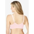 thumbnail image 4 of Comfort Choice Women's Plus Size Cotton Front-Close Wireless Bra, 4 of 5