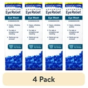 (4 pack) Advanced Eye Relief Eye Wash from Bausch & Lomb, Eye Irrigating Solution, 4 Fl Oz (118 mL) - Pack of 1