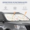 thumbnail image 4 of Cauagu Wildflower Watercolor 2 Cauagu {designName} Print Foldable Car Windshield Sun Shade | Front Windshield Shade for Sun | Fits Small Sedans, Mini SUVs, Hatchbacks-Large, 4 of 6