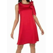 ROBBIE BEE Womens Red Sleeveless Fit + Flare Evening Dress Petites 10P