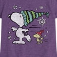 thumbnail image 3 of Peanuts - Snoopy Woodstock Skate - Toddler & Youth Girls Short Sleeve Graphic T-Shirt, 3 of 6