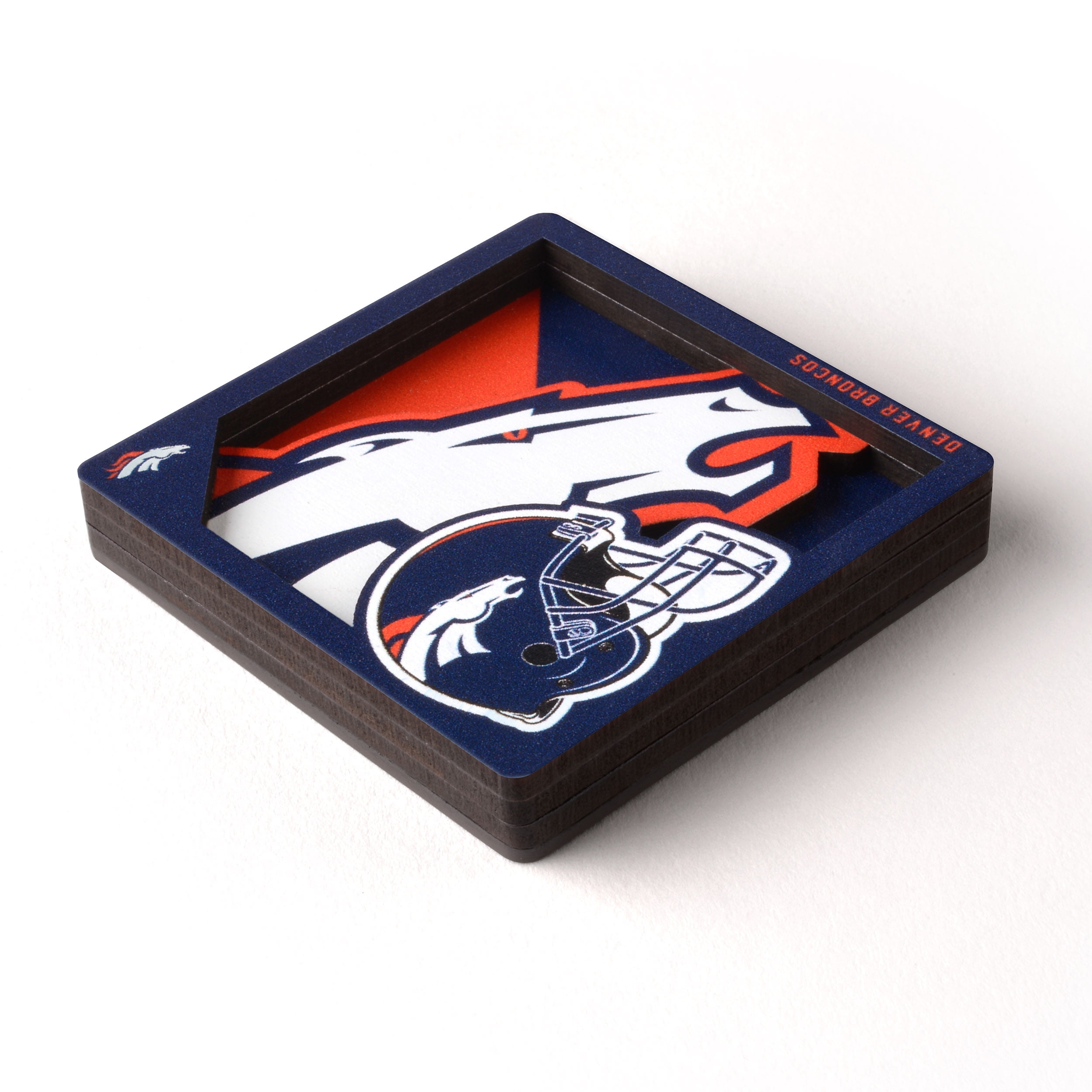 YouTheFan NFL Denver Broncos 3D Logo Series Magnet