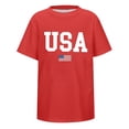 thumbnail image 3 of 250 Years 4th July 2026 T-Shirt - 250 Anniversary USA Merchandise 4th Of July Fashion Novelty Graphic Tee (Big Boy 10-11 Years Red), 3 of 9