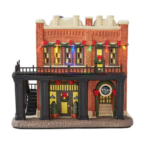 The Pioneer Woman Christmas Village Decoration, PTown Pizza