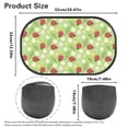 thumbnail image 7 of Yuyamidu Ladybug Car Shade for Side Windows Flower Car Window Shade Sun Glare UV Protection 2 Pack Green Rear Window Sunshade for Car Travel Accessories, 7 of 7