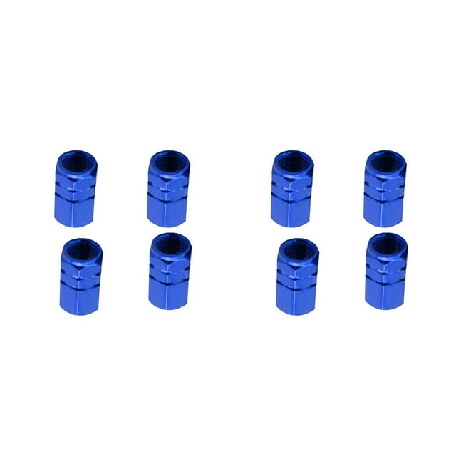 VONKY 4 Pieces Decorative Tire Caps Convenient Firm Tires Valve Cover Tire Plug Covers Modifying Accessory with Bright Color Blue 2Set