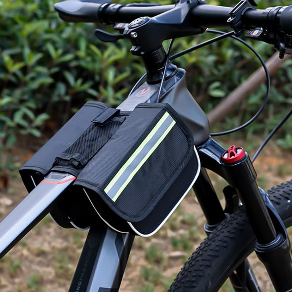 Front Bag, Small Saddle Bag Bicycle, Rack Rear Seat Tail Saddlebag for Ebike Carrier Trunk Double Pannier Bag Mountain Road Bicycle