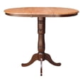 thumbnail image 2 of Pemberly Row 36" Round Dining Table With 12" Leaf in Brown, 2 of 8