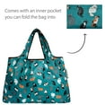 thumbnail image 5 of Wrapables Large & Small Foldable Tote Nylon Reusable Grocery Bags, Set of 2, Kitties Everywhere, 5 of 5