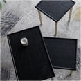 thumbnail image 2 of Bohemian Nesting Side Tables Set of 3 with Rattan Tops and Gold Metal Legs, 2 of 10