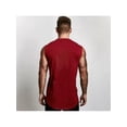 thumbnail image 2 of Men'S Sleeveless Shirts Quick Dry Tank Tops For Men Sun Protection Upf 50+ Athletic Gym Workout Muscle Shirts Gym Training Athletic Vest Shirt Red 2XL, 2 of 6