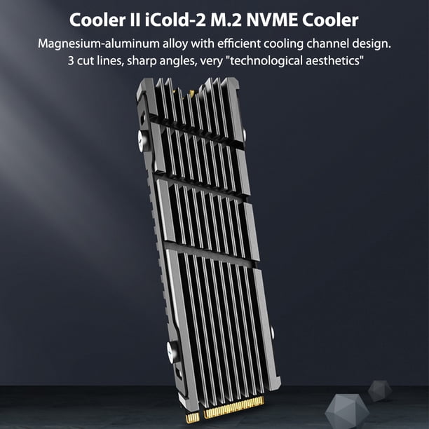 Disipador De Calor Nvme Ngff M.2 JEYI Cooler II iCold-2 a prueba de polvo NVME NGFF M.2 Disipador de calor Hoja de metal de enfriamiento