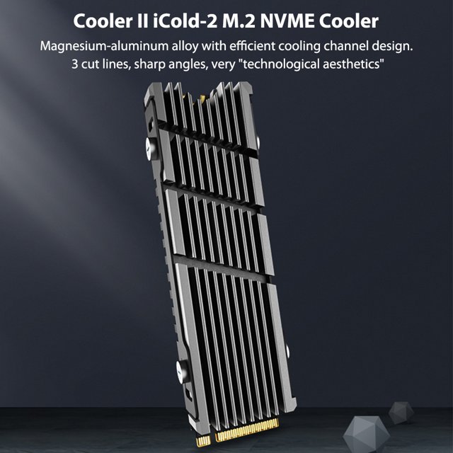 Disipador De Calor Nvme Ngff M.2 JEYI Cooler II iCold-2 a prueba de polvo NVME NGFF M.2 Disipador de calor Hoja de metal de enfriamiento