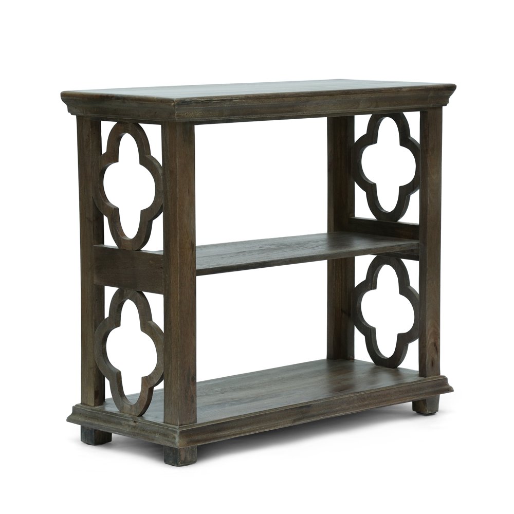 Noble House Tremont Mango Wood Handcrafted 2 Shelf Etagere Bookcase