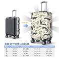 thumbnail image 5 of Haiem Vintage Moon Fox Luggage Cover Printed Suitcase Covers for Luggage Elastic Washable Suitcase Protector Fits 18-32 Inch Luggage-Small, 5 of 8