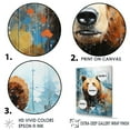 thumbnail image 3 of Designart "Abstract Representation Of Bear Environment" Animals Bear Picture Framed Canvas Art Print, 3 of 5