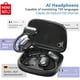thumbnail image 5 of MINISO MS162 - Auriculares inalámbricos deportivos abiertos con Bluetooth 5.4, duración de 48 h, traductor de 150 idiomas con IA, resistentes al agua IPX6, color negro, 5 of 10