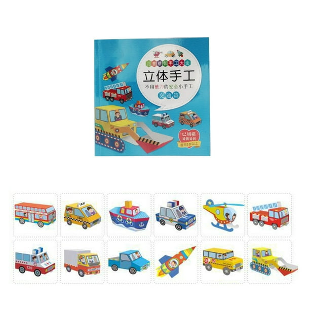 12 Pcs 3D Paper Art Craft Diy Art Paper Kit Foldable Paper Crafts