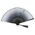 thumbnail image 4 of Chinese Folding Fans with Plum Silk Fabric Fan for Decoration Multi Color 7 inch, 4 of 8