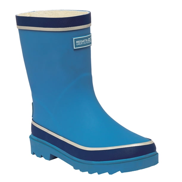 Regatta Great Outdoors - Botas de agua infantiles modelo Foxfire para niños niñas (Azul Metilo)