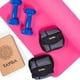 thumbnail image 1 of Set para Yoga Estiramiento Tayga, tapete rosa, mancuernas 5Lb c/u, polainas 4Lb c/u y blok de yoga., 1 of 9