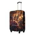 thumbnail image 3 of Luggage Cover Anti Scratch, Autumn Bobcat Glowing Leaves Elastic Suitcase Protector Suitcase Covers for Luggage Fits 18-32 Inch Luggage, 3 of 6