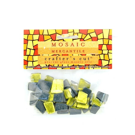 - Crafter's Cut Gem Mosaic Tiles Shimmer, citrine, 1/6 lb. bag (pack of 4)