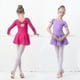 thumbnail image 3 of Vestido de Ballet Leotardos de gimnasia para niñas y niños, Ropa de baile de Ballet de manga corta, faldas de gasa, leotardos de baile con lazo para niños, 3 of 5