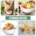 thumbnail image 3 of 50 Pcs Square Plastic Serving Bowls Disposable Snack Salad Bowl Small Party Candy Bar Containers Taco Bar Serving Dishes for Buffet Chips Fruit(White,8 oz), 3 of 12
