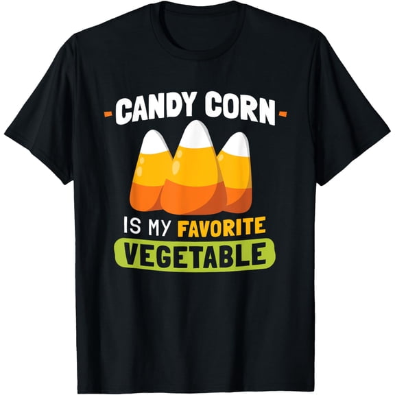 Playful Comfort Tee - Candy Corn Is My Favorite Vegetable Funny Halloween T-Shirt