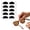 Black, variant on D-Shape Silicone Nose Pads for Glasses Eyewear, Soft Adhesive Cushion Grips for Sunglasses & Reading Glasses, Non-Slip Comfortable Nose Bridge Covers for Daily Wear & Sports, White, By Harlik