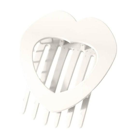 Hair Claw Clip, Heart Shaped Hair Clip, Matte Color PC Flat Grip Hair Clip for Women Strong Hold No Slip Hair Accessories for Updos and Ponytails Comfortable Durable Hair Clip