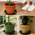 thumbnail image 6 of 20 Packs 20 Inches Extra-Large Black Plant Saucers for Indoor Outdoor Use Heavy Duty Plastic Plant Trays for Planter Bulk Flower Pot Drip Trays to Catch Water, 4 to 20 Inch, 6 of 15