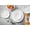 Winter Frost White, variant on 18-Piece Service for 6 Dinnerware Set Triple Layer Glass and Chip Resistant, Lightweight Round Plates and Bowls Set, Winter Frost White
