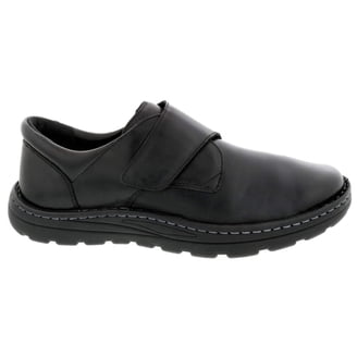 Drew Journey II Shoes Men’s 7.5 WIDE EE Black Leather Stretch Hook & Loop Strap DREW | Shoes | Drew Journey Ii Shoes Mens 75 Wide Ee Black  main image 4