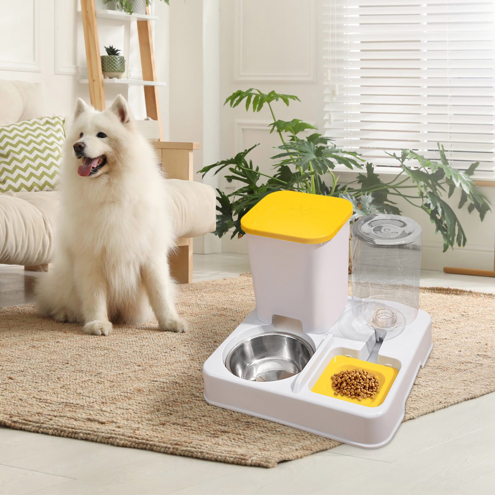 Hmsavn Pet Water Dispenser With Large Capacity Dry Wet Separation Automatic Water Feeder Integrated Water And Food Feeder Dog Water Dispenser Gardening Tools