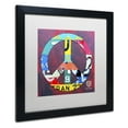 thumbnail image 4 of Trademark Fine Art ''Peace'' by Design Turnpike 16" x 16" White Matted Black Frame (ALI1260-B1616MF), 4 of 8