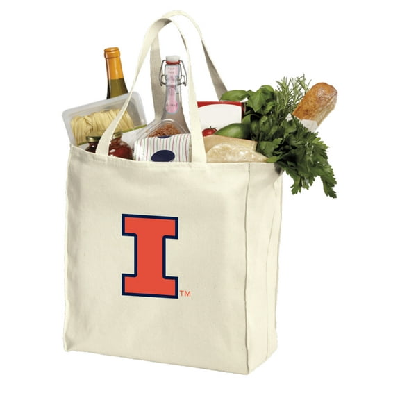 University of Illinois Tote Bag Illini Shopping Bags