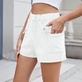thumbnail image 5 of ClodeEU Women's High Waisted Cargo Jeans ,Casual Denim Pants with Pockets White,Womens Plus L, 5 of 7