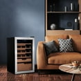 thumbnail image 5 of Newair x Boveda 500 Cigar Count Electric Humidor, Spanish Cedar Shelves with Temperature Control, Built-In Boveda Humidity Control in Stainless Steel, 5 of 19