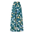 thumbnail image 4 of Women's Summer Wide Leg Palazzo Pants Spring Casual High Waisted Flowy Trousers Boho Beach Vacation Outfits (Pink M), 4 of 5