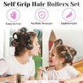 thumbnail image 2 of Rollers Hair Curlers 30Pcs Set with 18Pcs Hair Roller 3 Sizes (6 Large Rollers, 6 Medium Rollers, 6 Small Rollers) and 12 Clips and Storage Bag for Long Medium Short Hair Volume, 2 of 14