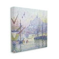 thumbnail image 3 of Morning Sunrise Ship Port Seagulls Nautical Pointillism 30 in x 30 in Painting Canvas Art Print, by Stupell Home Décor, 3 of 7