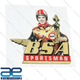 thumbnail image 3 of BSA SPORTSMAN Vinyl Decal Sticker 2 Unit 77x76mm, 3 of 3