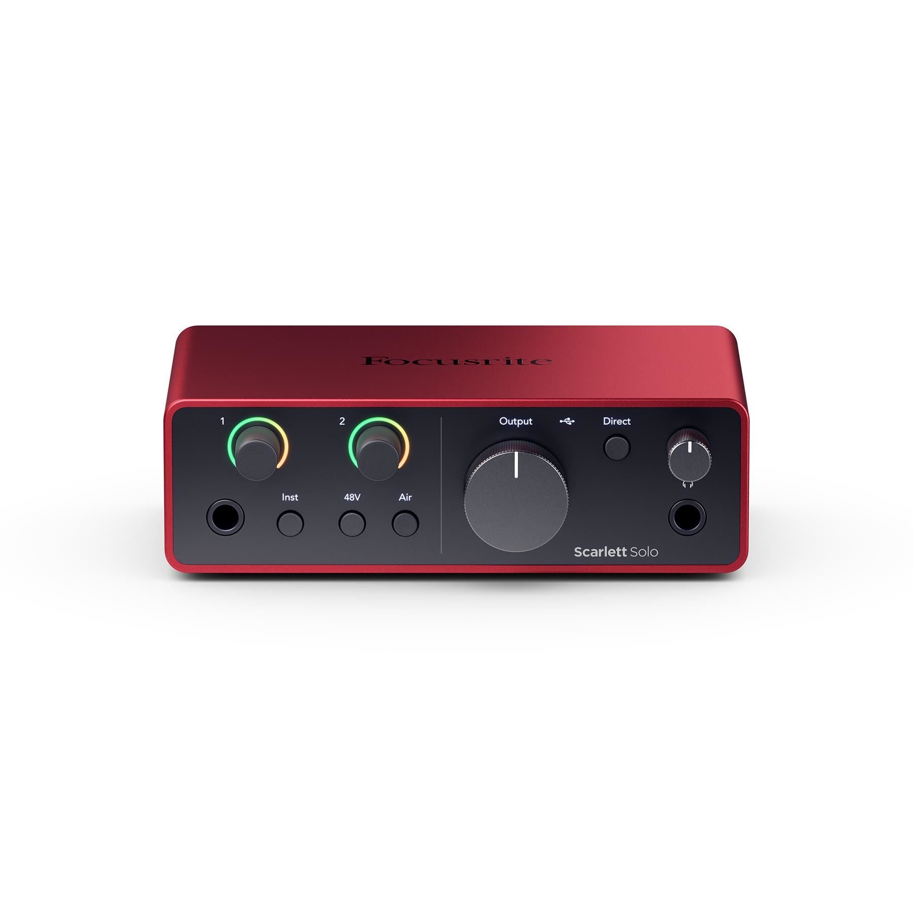 Focusrite Scarlett Solo (4th Gen) USB-C Audio Interface Bundle with XLR Cable