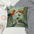 thumbnail image 2 of Fenyluxe Birds, Forest, Leaves Pillow Covers for Couch Sofa Indoor Outdoor Square Design Soft and Durable 1PC 24x24in, 2 of 5