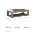 thumbnail image 4 of Signature Design by Ashley Loyaska Brown Lift-Top Coffee Table, 4 of 11